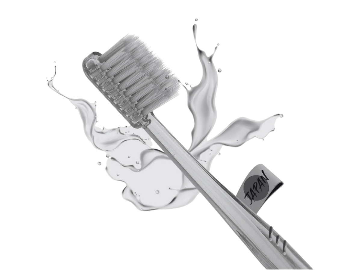 Na čištění zubů pouze vodou. Smart Miswak ionický zubní kartáček s práškem z kořene Siwak.